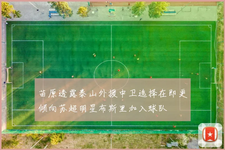 苗原透露泰山外援中卫选择在即更倾向苏超明星布斯里加入球队